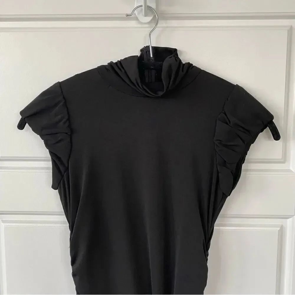 RUBY ROX | Bodycon Rouched Midi Dress - Picture 4 of 9